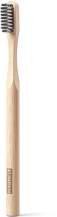 Бамбукова зубна щітка, м'яка, в коробці - Kumpan Soft Bamboo Charcoal Toothbrush — фото N1