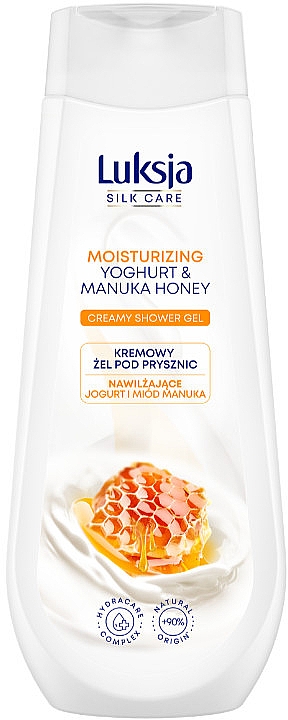 Гель для душа "Йогурт и мед манука" - Luksja Silk Care Moisturizing Yogutr & Manuka Honey Creamy Shower Gel — фото N1