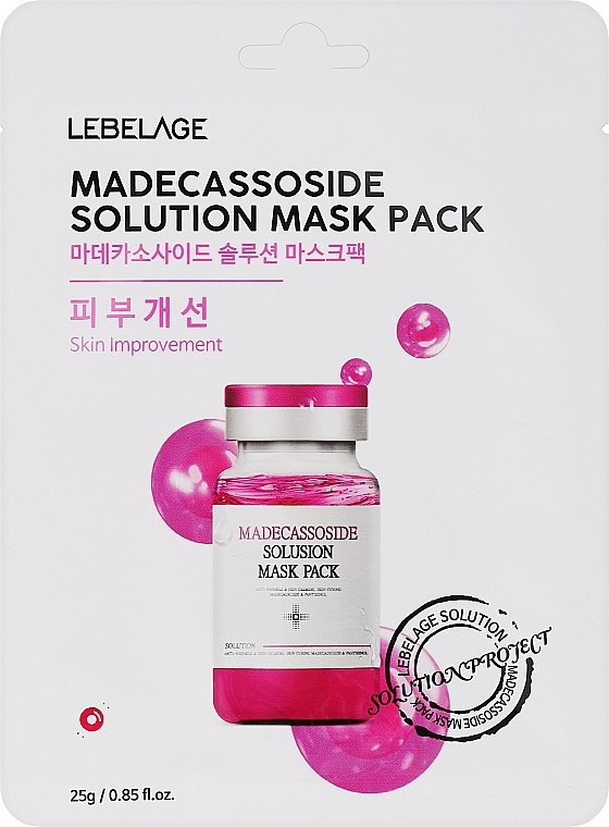 Маска для обличчя тканинна - Lebelage Madecassoside Solution Mask — фото N1