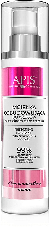 Восстанавливающий спрей для волос с экстрактом амаранта - APIS Professional Amarantus Care Hair Mist — фото N1