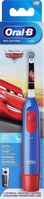 Дитяча електрична зубна щітка, Маквін - Oral-B Stages Power Cars Tothbrush — фото N1