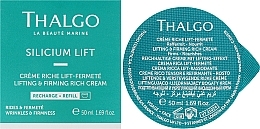 Насичений підтягуючий та зміцнюючий крем для обличчя - Thalgo Silicium Lift Lifting & Firming Rich Cream (змінний блок) — фото N2