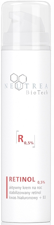 Активний нічний крем із ретинолом 0.5% - Neutrea BioTech Retinol 0.5% Active Night Cream — фото N1