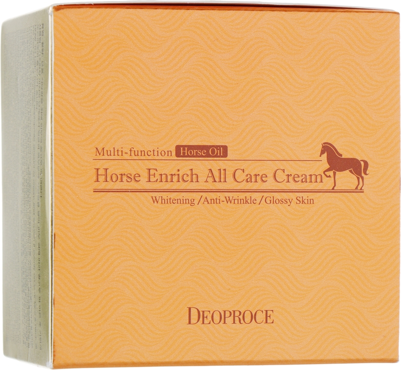 Крем для лица питательный с лошадиным жиром - Deoproce Horse Enrich All Care Cream — фото N2