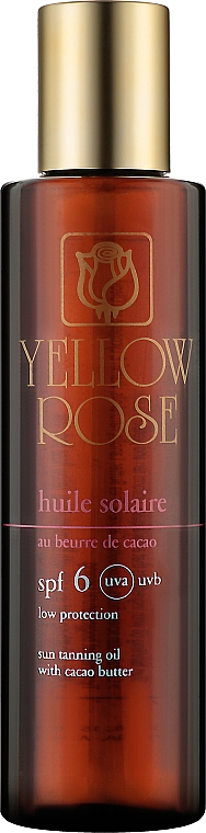 Масло для загара SPF6 - Yellow Rose Huile Solaire — фото N1