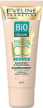 Парфумерія, косметика Тональний СС-крем - Eveline Cosmetics Bio Organic Magical CC Cream SPF 15