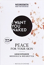 Мыло для лица "Meersalz & Sheabutter" - I Want You Naked Peace For Your Skin Face Soap — фото N1