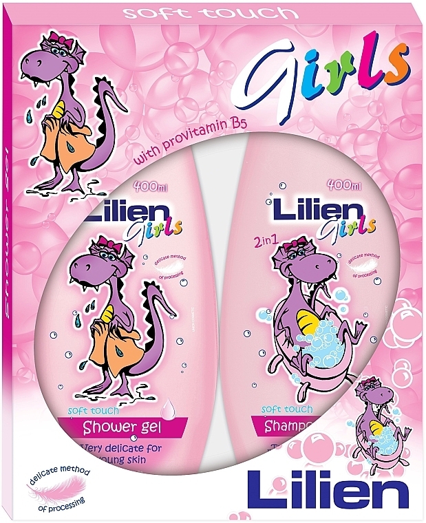 Набір - Lilien Girls Set (shampoo/400ml+sh/gel/400ml) — фото N1