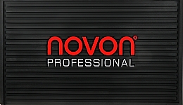 Резиновый коврик для парикмахерских инструментов - Novon Barber Matte Station -Black / Red — фото N1
