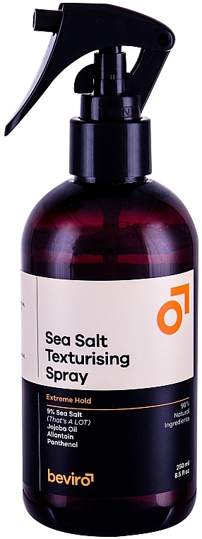 Солевой текстурирующий спрей для волос сильной фиксации - Beviro Salty Texturizing Spray Extreme Hold — фото N3