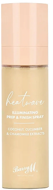 Осветляющий спрей-праймер для лица - Barry M Heatwave Illuminating Prep & Finish Spray — фото N1