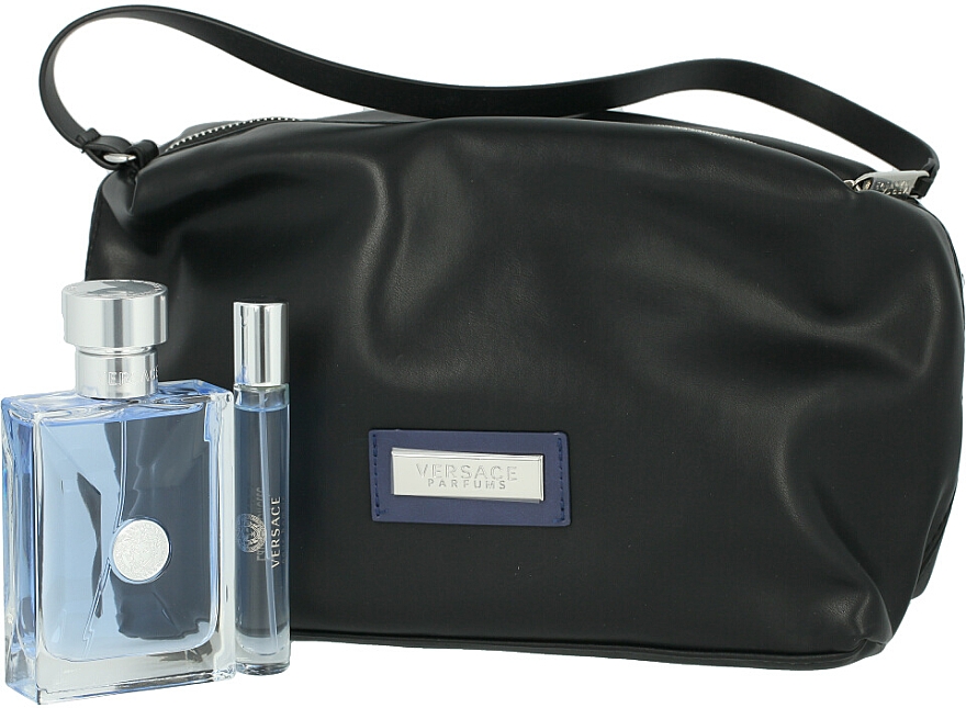 Versace Pour Homme - Набір (edt/100ml + edt/10ml + bag) — фото N2