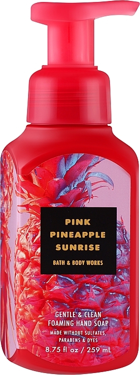 Мыло-пена для рук "Розовый ананасовый восход" - Bath And Body Works Gentle & Clean Foaming Hand Soap Pink Pineapple Sunrise — фото N1