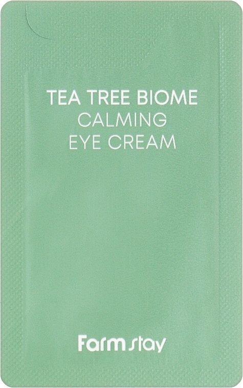 Успокаивающий крем для кожи вокруг глаз с зеленым чаем - FarmStay Tea Tree Biome Calming Eye Cream (пробник) — фото N1