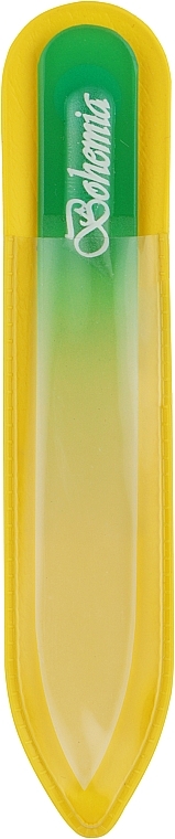 Пилка для нігтів скляна, 90 мм, зелена - Bohemia — фото N2