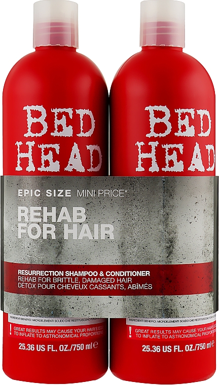 Набор - Tigi Bed Head Rehab Resurrection (sh/750ml + cond/750ml)