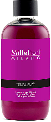 Наполнение для аромадиффузора "Volcanic Purple" - Millefiori Milano Natural Diffuser Refill — фото N1