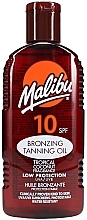 Масло для тела с эффектом бронзового загара - Malibu Bronzing Tanning Oil SPF 10 — фото N1