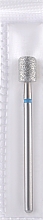 Парфумерія, косметика Фреза алмазна, циліндр з фаскою, L-7 мм, 5.0 мм, синя - Head The Beauty Tools
