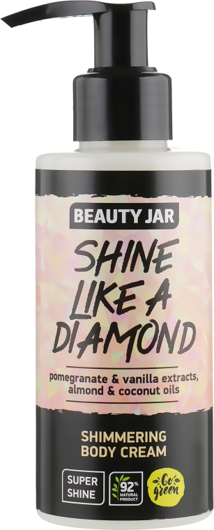 Крем для тіла з блискітками "Shine Like A Diamond" - Beauty Jar Shimmering Body Cream