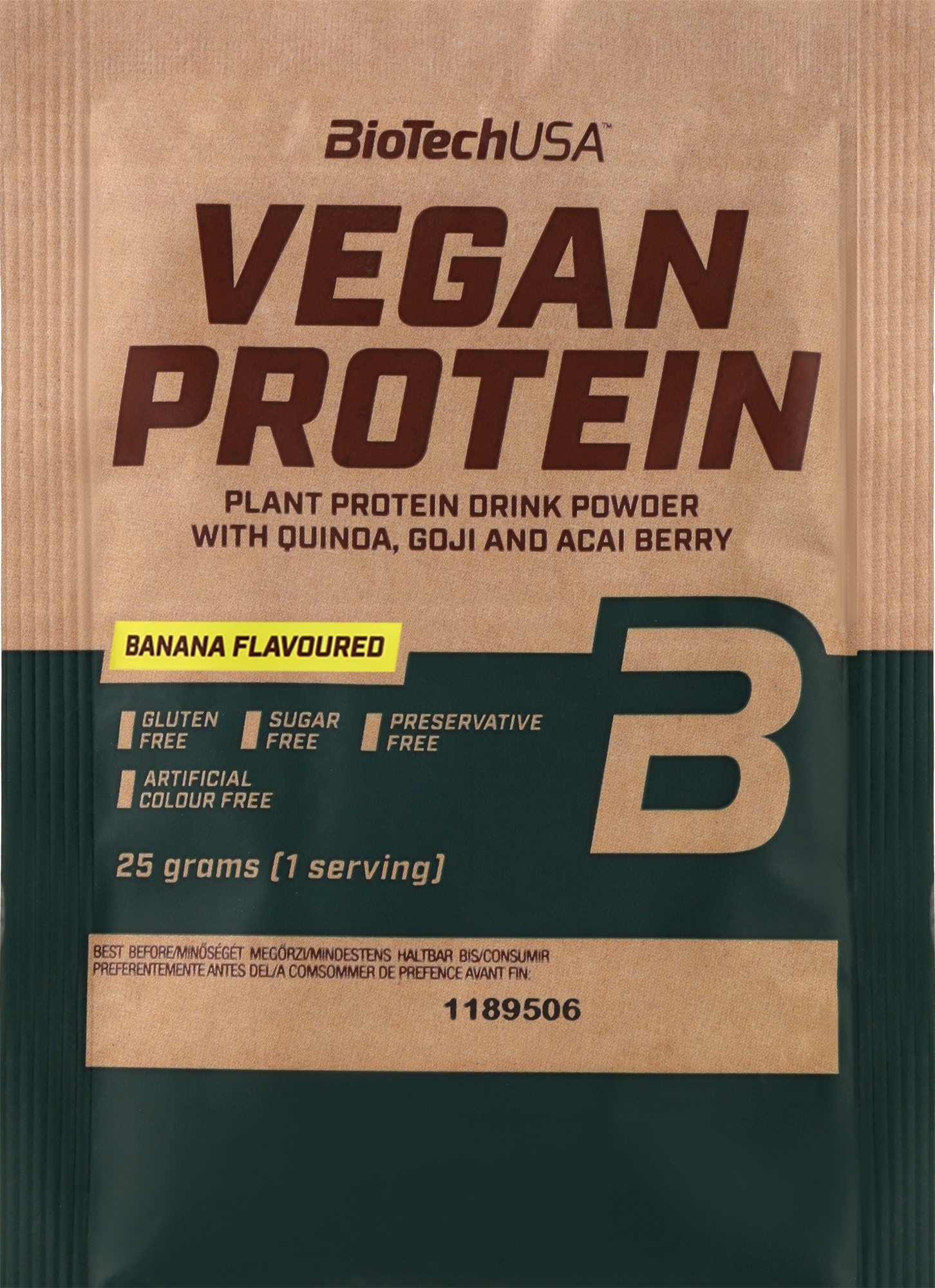 Протеїн веганський "Банан" - BioTechUSA Vegan Protein — фото 25g