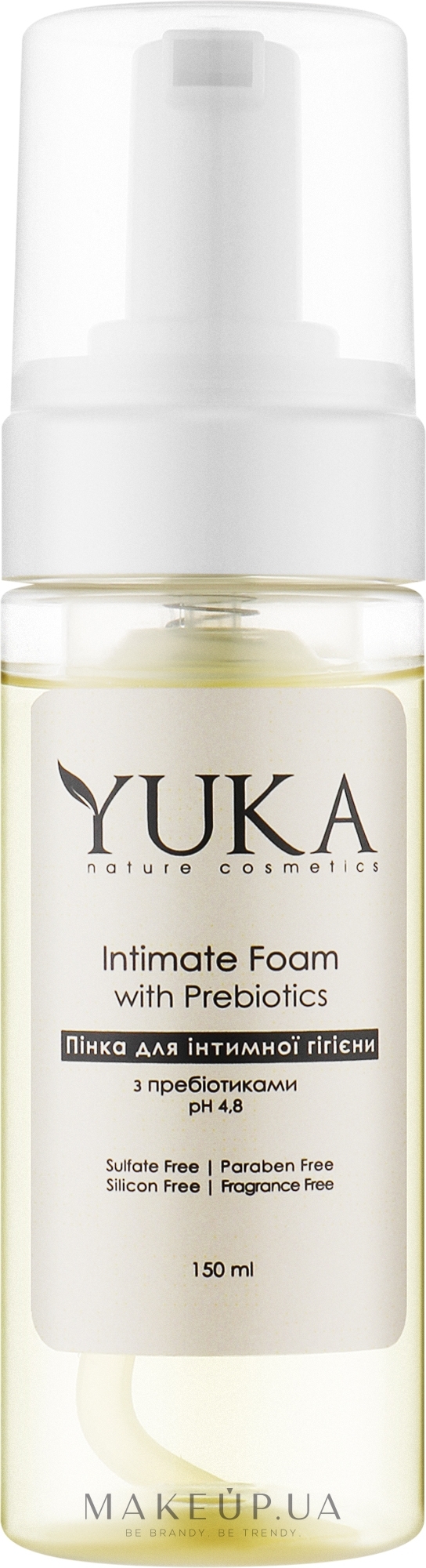 Пінка для інтимної гігієни з пребіотиком - Yuka Intimate Foam — фото 150ml