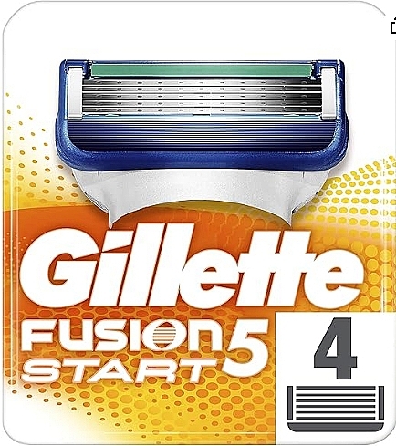 Сменные кассеты для бритья, 4 шт - Gillette Fusion 5 Start — фото N1