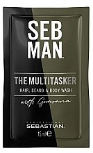 Духи, Парфюмерия, косметика Шампунь "3 в 1" для волос, бороды и тела - Sebastian Professional Seb Man The Multi-Tasker (пробник)