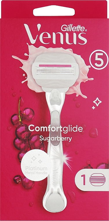 Бритва з 1 змінною касетою - Gillette Venus Comfortglide Sugarberry — фото N1