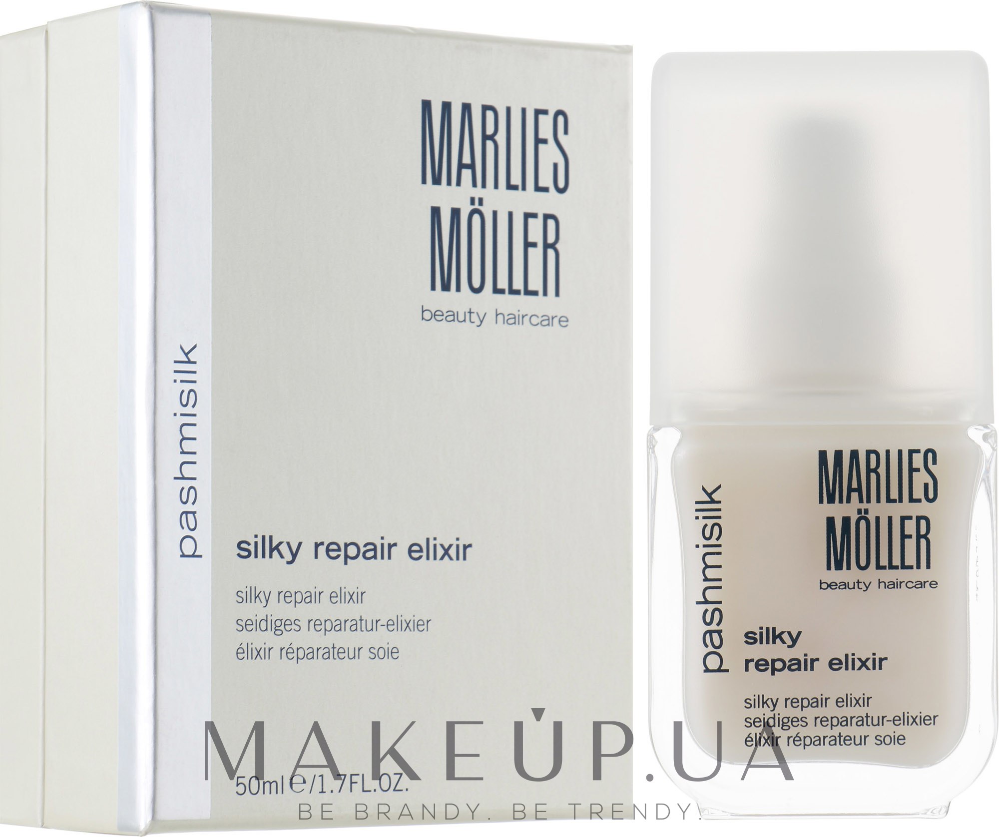 Відновлювальна сироватка для волосся - Marlies Moller Pashmisilk Silky Repair Elixir — фото 50ml