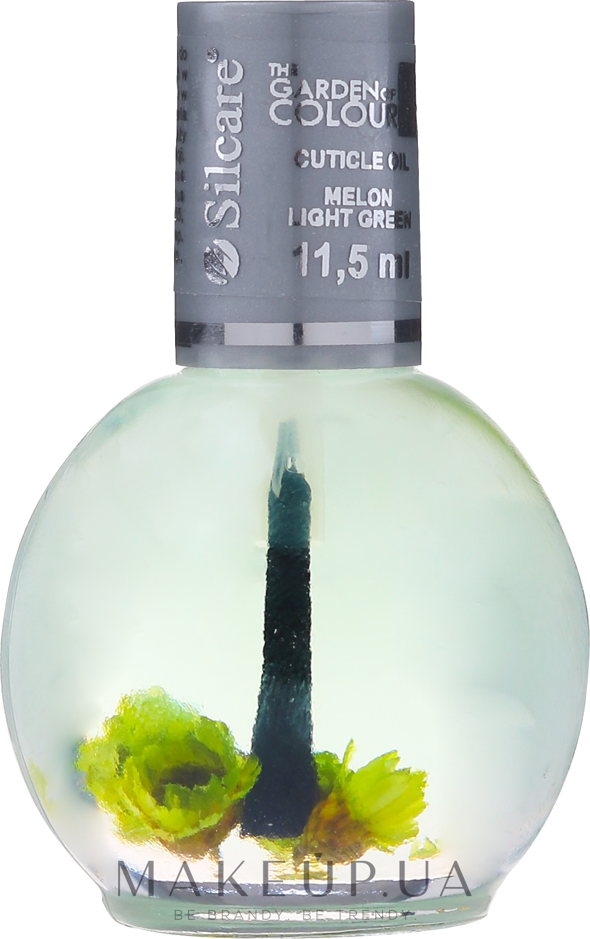Олія для нігтів і кутикули з квітами "Диня" - Silcare Cuticle Oil Melon Light Green — фото 11.5ml