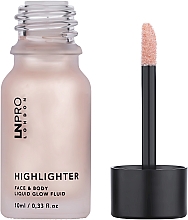 Хайлайтер для лица и тела - LN Pro Highlighter Face & Body Liquid Glow Fluid — фото N2