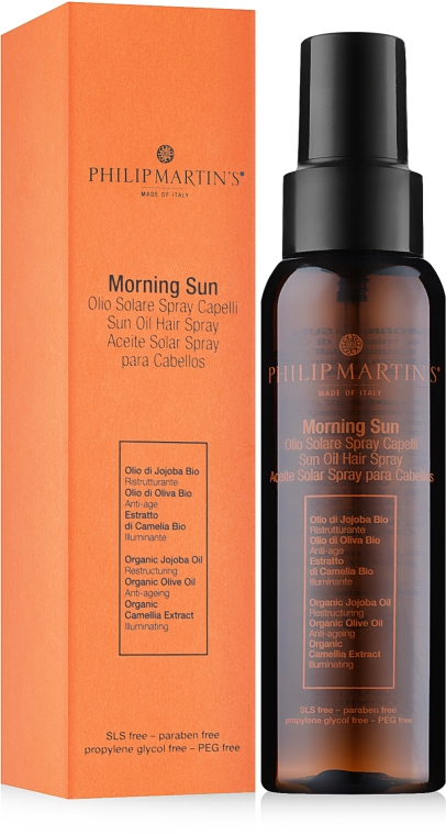 Спрей сонцезахисний для волосся і шкіри голови - Philip Martin's Morning Sun — фото N1