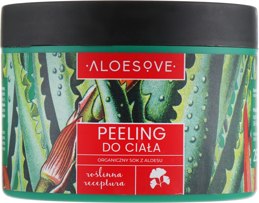 Пілінг для обличчя, з органічним соком алое - Aloesove Body Peeling — фото N1