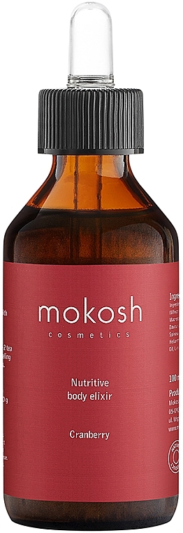 Еліксир для тіла "Журавлина" - Mokosh Cosmetics Nutritive Body Elixir Cranberry — фото N1