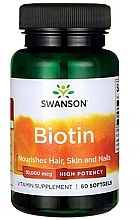 Духи, Парфюмерия, косметика Витаминная добавка "Биотин" - Swanson Biotin 10000 mcg