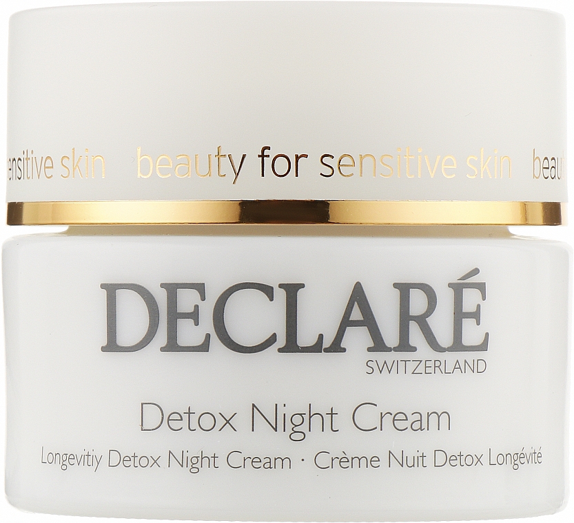 Ночной крем для омоложения кожи - Declare Detox Night Cream For Sensitive Skin