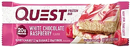 Парфумерія, косметика Протеїновий батончик "Білий шоколад і малина" - Quest Nutrition Protein Bar White Chocolate Raspberry