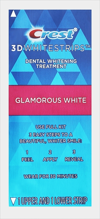 Отбеливающие полоски для зубов, без коробки - Crest 3D White Glamorous Whitestrips
