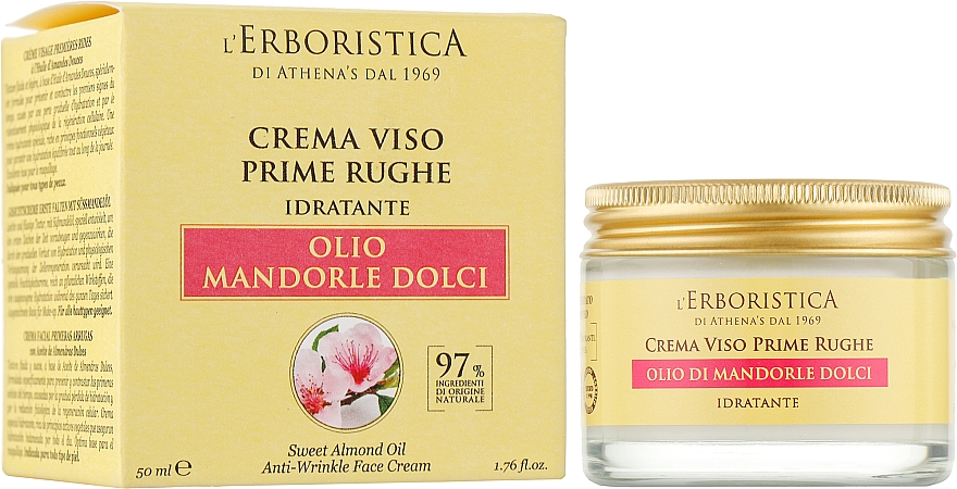 Крем з мигдалевою олією проти перших зморшок - Athena's Erboristica Cream Viso Prime Rughe — фото N3