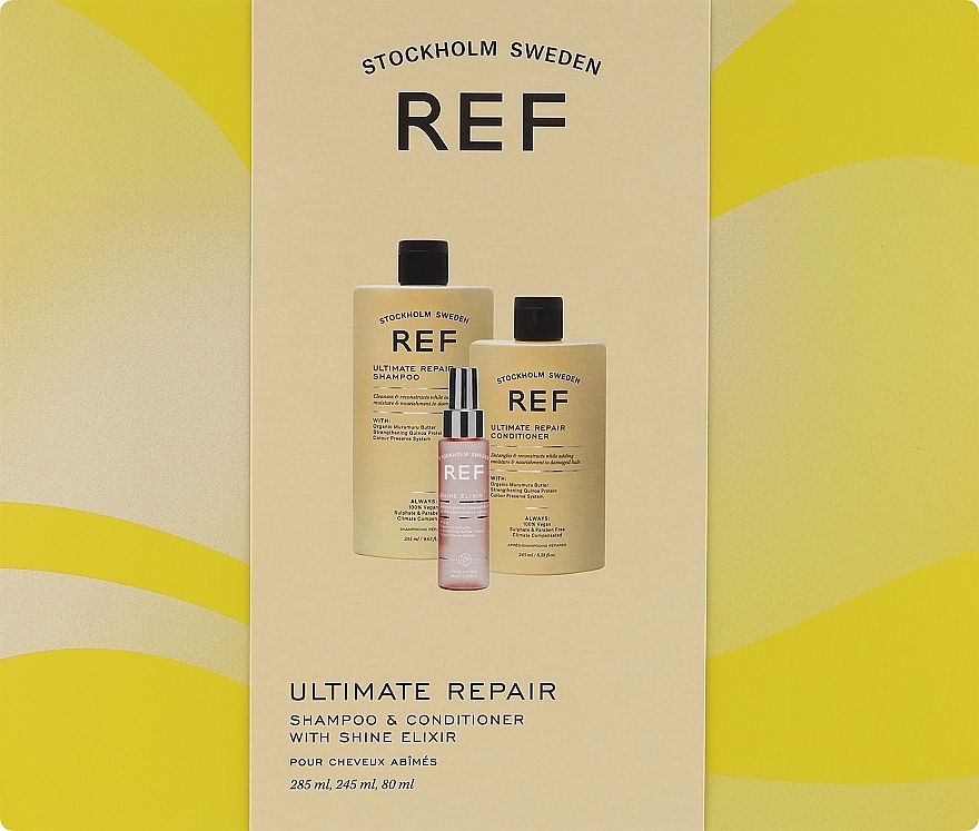 Набір - REF Ultimate Repair Gift Box (shm/285ml + cond/245ml + elixir/80ml) — фото N1