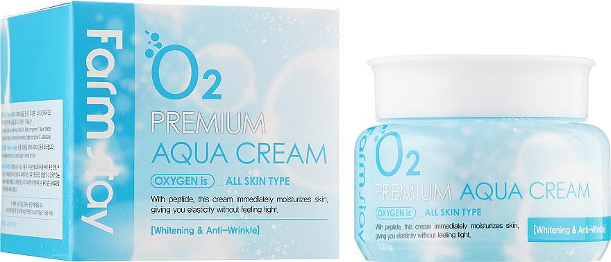 Зволожувальний крем з киснем - FarmStay Premium O2 Aqua Cream
