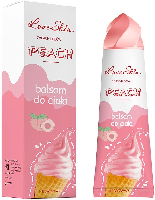 Бальзам для тіла з ароматом персикового морозива - Love Skin Peach Body Balm — фото N2