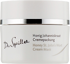 Парфумерія, косметика Зволожувальн та заспокійлива крем-маска з олією звіробою - Dr. Spiller Honey St.John’s Wort Cream Mask