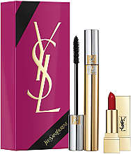 Духи, Парфюмерия, косметика Набор - Yves Saint Laurent Set Mascara Volume Effet Faux (mascara/7.5ml + lipstick/4.5g)