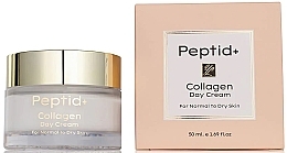 Парфумерія, косметика Денний крем з колагеном для нормальної та сухої шкіри - Peptid+ Collagen Day Cream For Normal To Dry Skin
