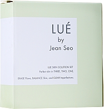 Духи, Парфюмерия, косметика Набор средств для ухода за кожей - Evolue LUE by Jean Seo Skin Solution Set (pudr/56g + ser/30ml + ser/7.5ml)