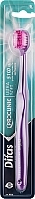 Зубна щітка "Ultra Soft" 512568, фіолетова із рожевою щетиною - Difas Pro-Clinic 5100 — фото N1
