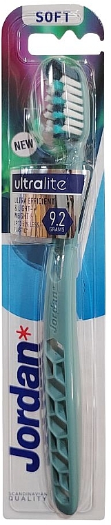 Зубна щітка, м'яка, бірюзова - Jordan Ultralite Soft Toothbrush — фото N1