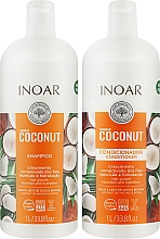 Духи, Парфюмерия, косметика Набор - Inoar Bombar Coconut (cond/1000ml + shmp/1000ml)